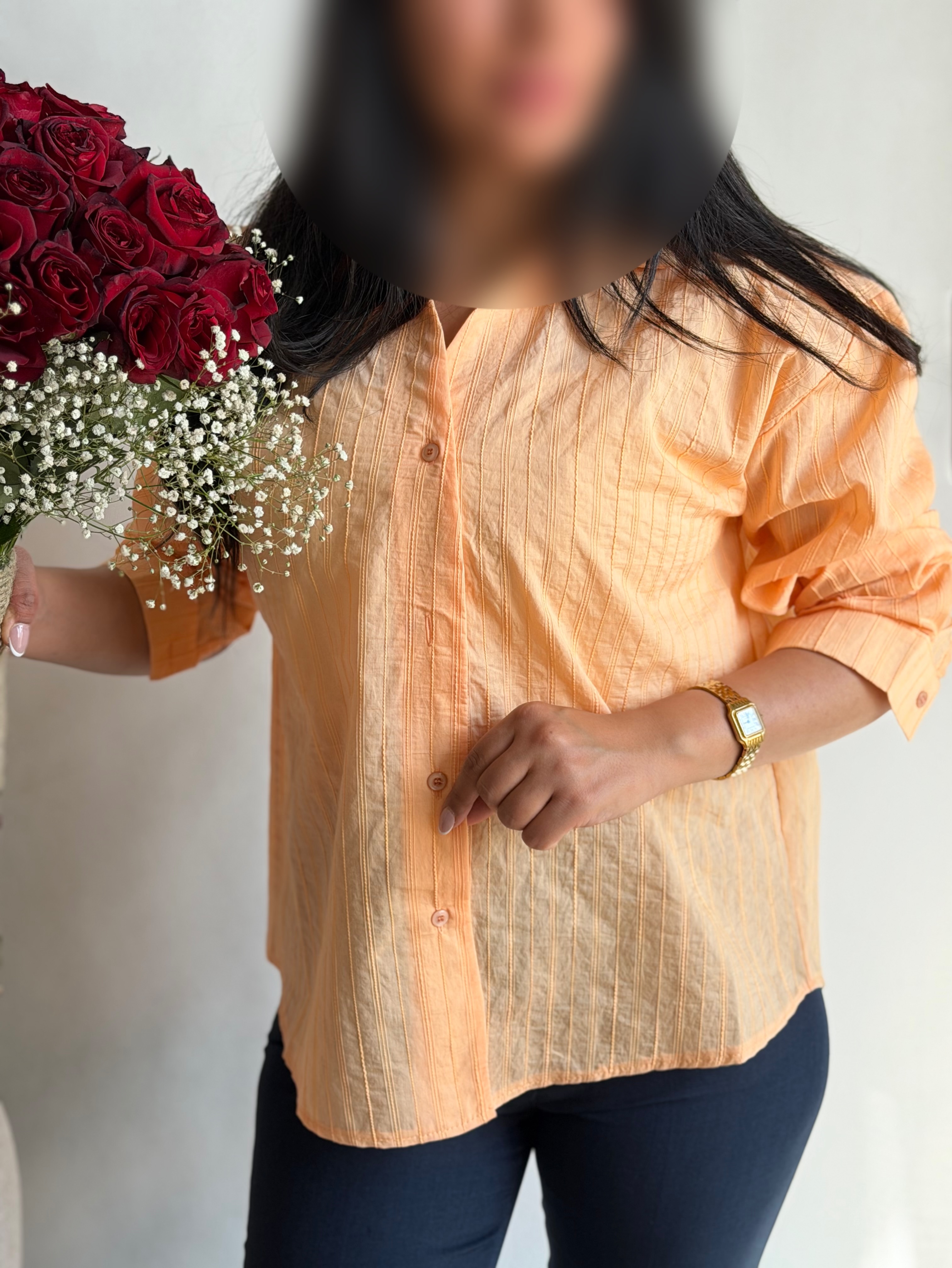 شومیز بهاری نارنجی