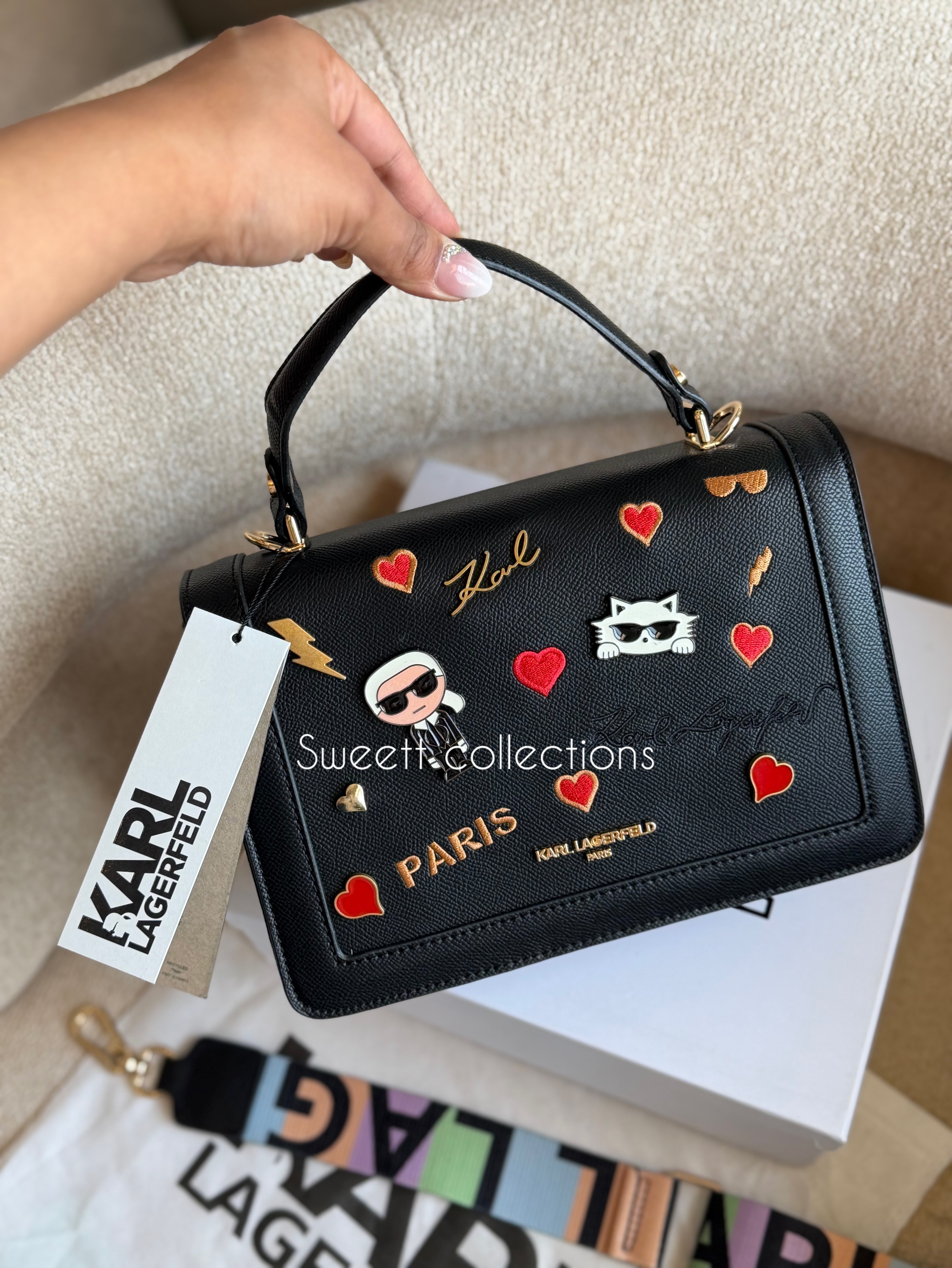 کیف دستی زنانه برند کارل بند رنگی